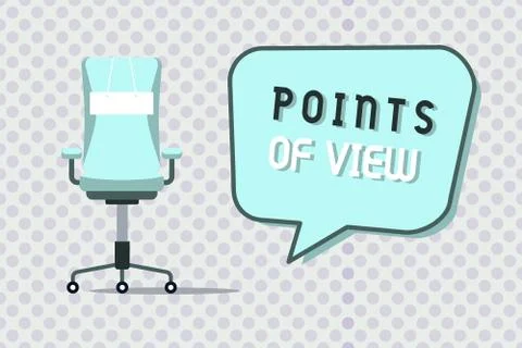 Word writing text Points Of View. Business concept for Interpretation Opinion Stock Illustration