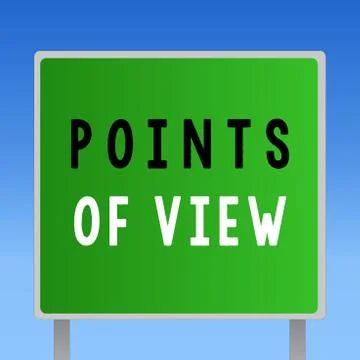 Word writing text Points Of View. Business concept for Interpretation Opinion Stock Illustration