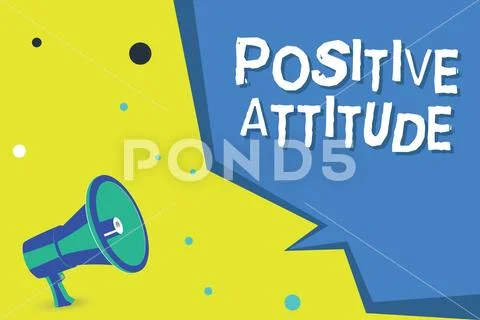 Word writing text Positive Attitude. Business concept for Being optimistic in Stock Illustration