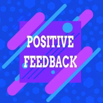 Word writing text Positive Feedback. Business concept for good and great Stock Illustration