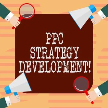 Word writing text Ppc Strategy Development. Business concept for To develop a 스톡 일러스트
