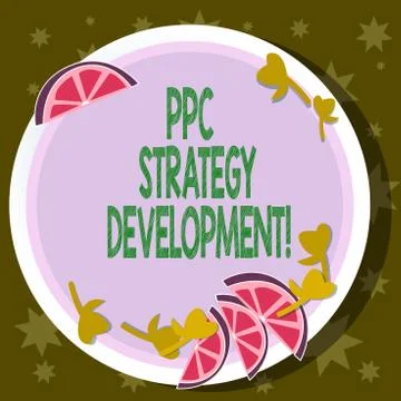 Word writing text Ppc Strategy Development. Business concept for To develop a 스톡 일러스트
