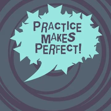 Word writing text Practice Makes Perfect. Business concept for Regular exercise イラスト素材