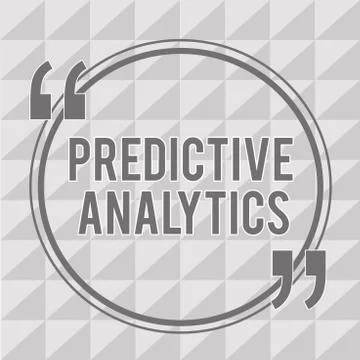 Word writing text Predictive Analytics. Business concept for Optimize Collection Illustrazione stock