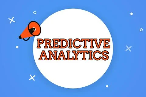 Word writing text Predictive Analytics. Business concept for Optimize Collection Stockillustratie