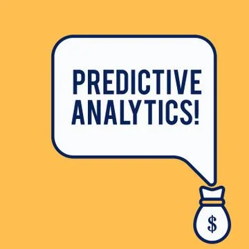 Word writing text Predictive Analytics. Business concept for Optimize Collection Illustrazione stock