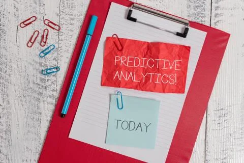 Word writing text Predictive Analytics. Business concept for Optimize Collection Stock Photos