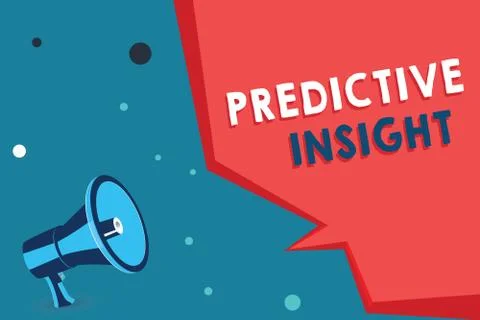 Word writing text Predictive Insight. Business concept for Proactive Fault Ma Stock Illustration