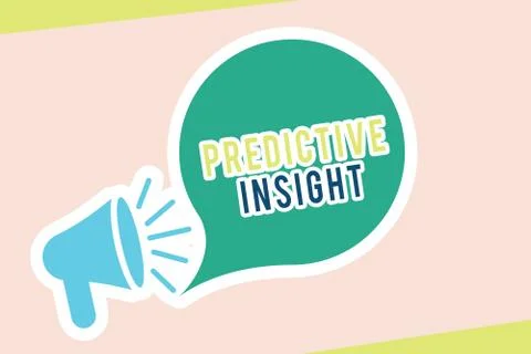 Word writing text Predictive Insight. Business concept for Proactive Fault Stock Illustration