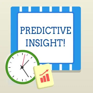 Word writing text Predictive Insight. Business concept for Proactive Fault Stock Illustration