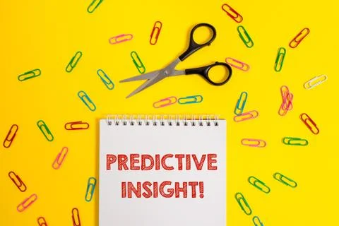 Word writing text Predictive Insight. Business concept for Proactive Fault 写真素材