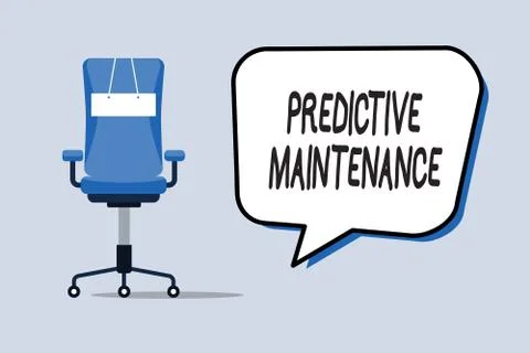 Word writing text Predictive Maintenance. Business concept for Predict when E Stock Illustration