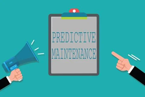 Word writing text Predictive Maintenance. Business concept for Predict when Stock Illustration