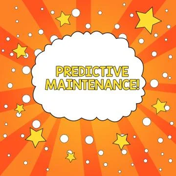 Word writing text Predictive Maintenance. Business concept for Predict when Stock Illustration