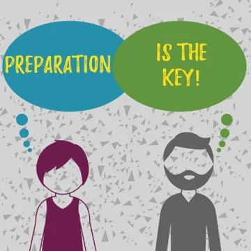 Word writing text Preparation Is The Key. Business concept for Learn Study Ilustración de archivo