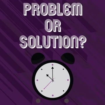 Word writing text Problem Or Solutionquestion. Business concept for Think Solve Illustrazione stock
