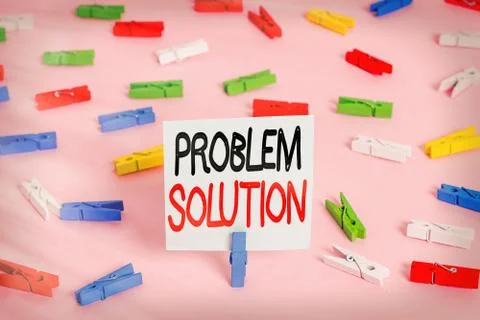 Word writing text Problem Solution. Business concept for solving consists of 写真素材