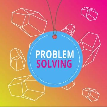 Word writing text Problem Solving. Business concept for process of finding 스톡 일러스트