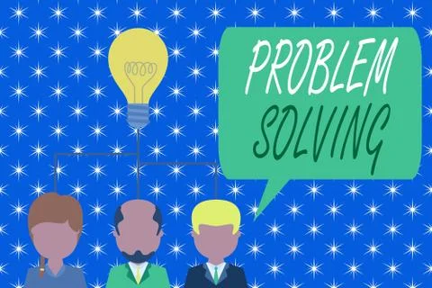 Word writing text Problem Solving. Business concept for process of finding 스톡 일러스트