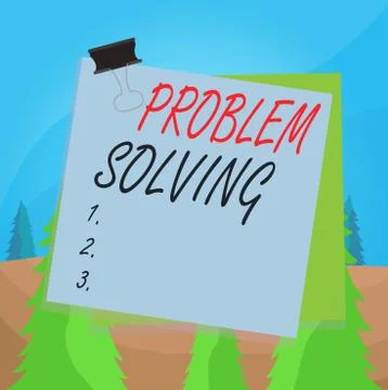 Word writing text Problem Solving. Business concept for process of finding 스톡 일러스트