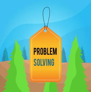 Word writing text Problem Solving. Business concept for process of finding 스톡 일러스트