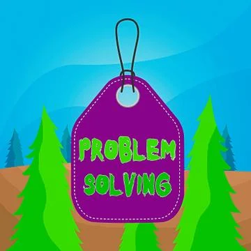 Word writing text Problem Solving. Business concept for process of finding Stock Illustration