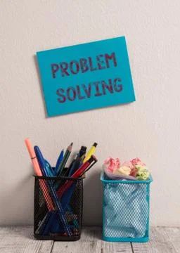 Word writing text Problem Solving. Business concept for process of finding Foto stock