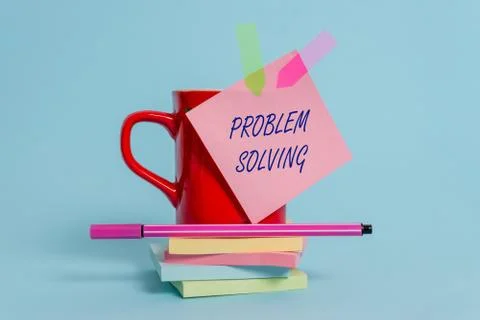 Word writing text Problem Solving. Business concept for process of finding Stock Photos