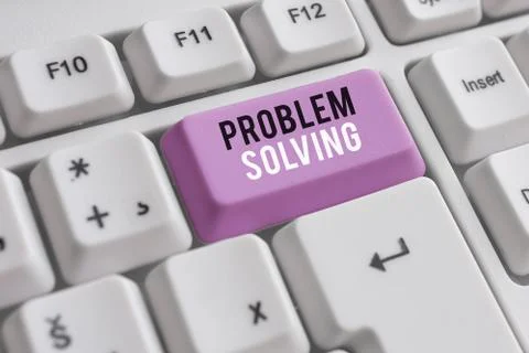 Word writing text Problem Solving. Business concept for process of finding Foto stock