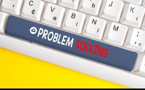 Word writing text Problem Solving. Business concept for process of finding Foto stock