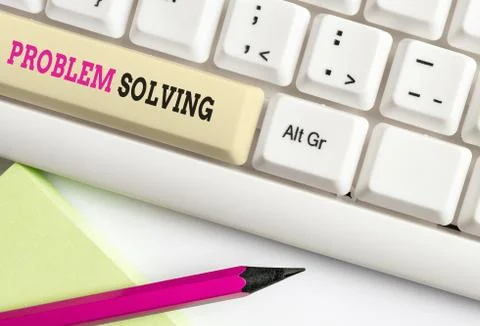 Word writing text Problem Solving. Business concept for process of finding Foto stock