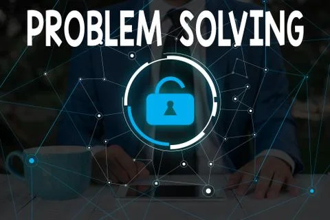 Word writing text Problem Solving. Business concept for process of finding Foto stock