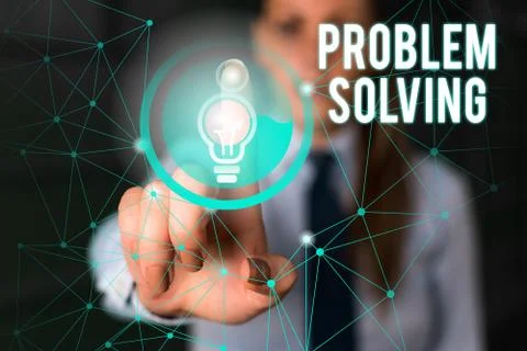 Word writing text Problem Solving. Business concept for process of finding Foto stock