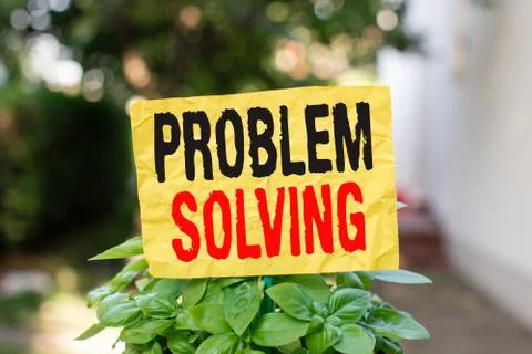 Word writing text Problem Solving. Business concept for process of finding Foto stock