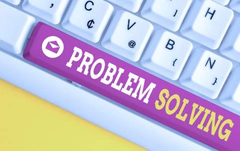 Word writing text Problem Solving. Business concept for process of finding Stock Photos