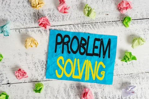 Word writing text Problem Solving. Business concept for process of finding Foto stock