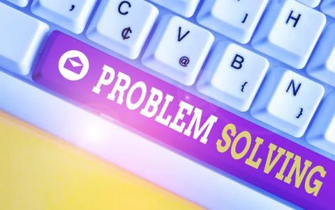Word writing text Problem Solving. Business concept for process of finding Stock Photos
