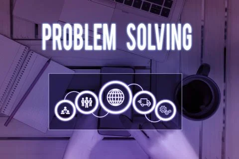 Word writing text Problem Solving. Business concept for process of finding Foto stock