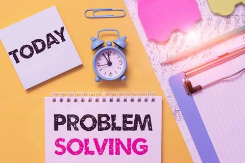 Word writing text Problem Solving. Business concept for process of finding Foto stock