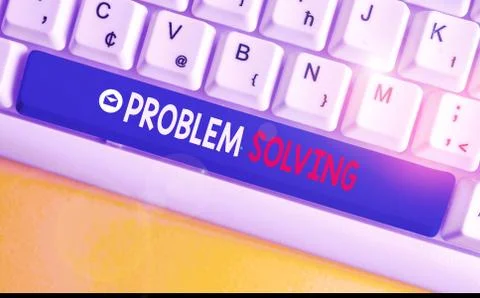 Word writing text Problem Solving. Business concept for process of finding Foto stock