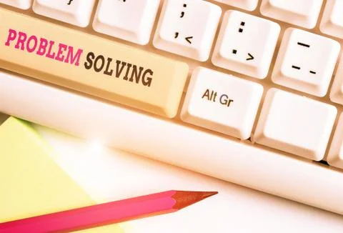 Word writing text Problem Solving. Business concept for process of finding Foto stock