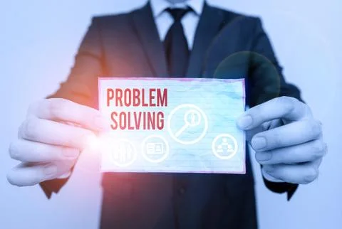 Word writing text Problem Solving. Business concept for process of finding Foto stock