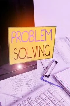 Word writing text Problem Solving. Business concept for process of finding Foto stock
