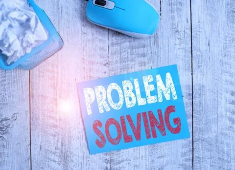 Word writing text Problem Solving. Business concept for to find an answer or Stock Photos