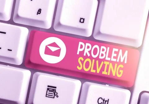 Word writing text Problem Solving. Business concept for process of finding Foto stock