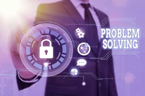 Word writing text Problem Solving. Business concept for process of finding Foto stock