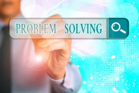 Word writing text Problem Solving. Business concept for process of finding Stock Photos