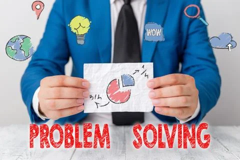Word writing text Problem Solving. Business concept for process of finding Foto stock