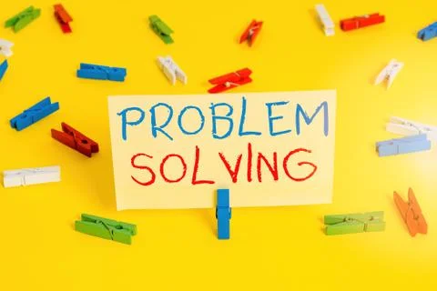 Word writing text Problem Solving. Business concept for process of finding Stock Photos