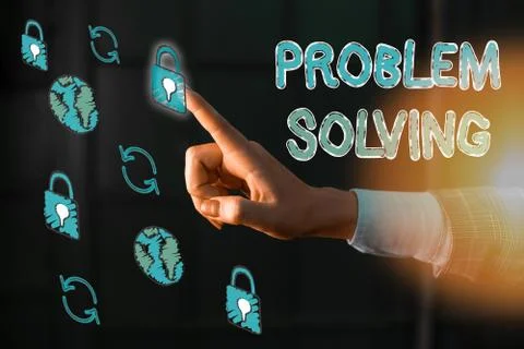 Word writing text Problem Solving. Business concept for process of finding Foto stock